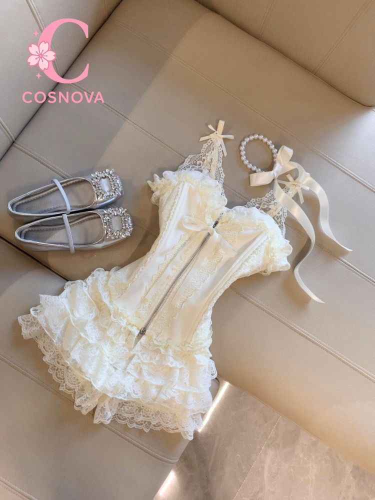 V Neck Cami Top - Cute Desire Lace Bustier Top High