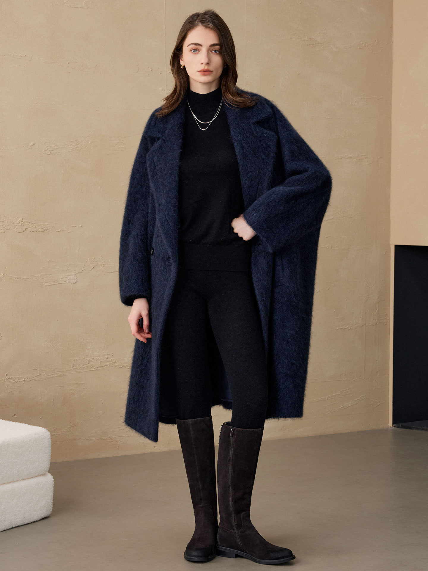 Women'S Fashion Blazer - Allingentle Women's Blazer Woolen Fashion Long