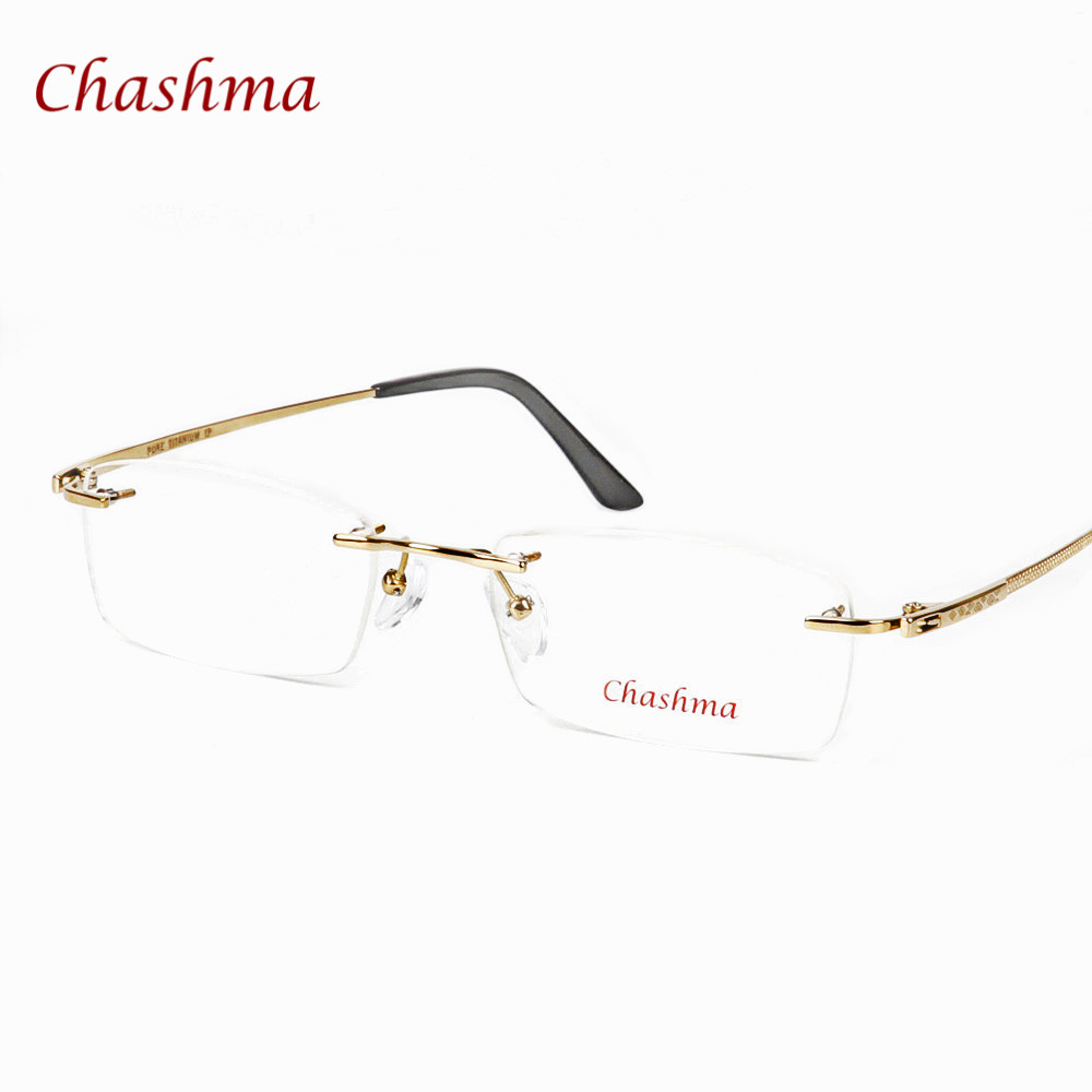 Women'S Fashion Glasses With Clear Lenses - Men Optical Prescription Glasses Rimless Frame