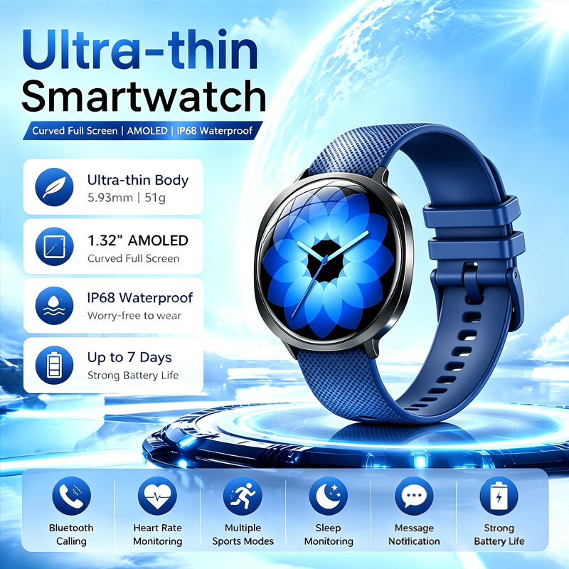Women Fashion Week 2026 - New M301 Smart Watch Round AMOLED