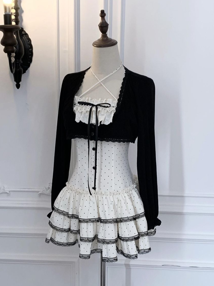 Ruched Dress Mini - Coquette Sweet Korean Square Neck Camisole