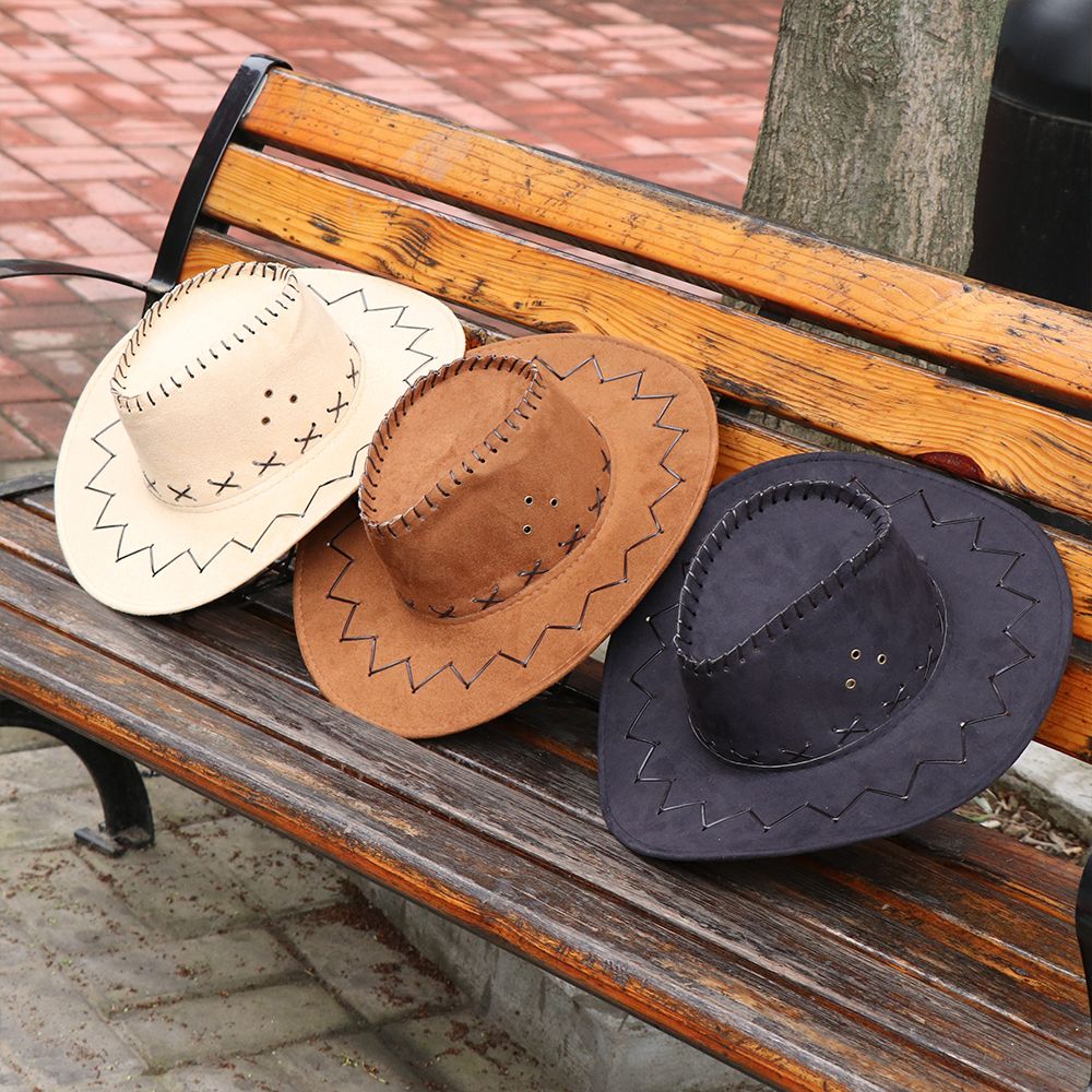 Unisex Cowboy Hat Suede Fashio - Women'S Fashion Wild West review and price