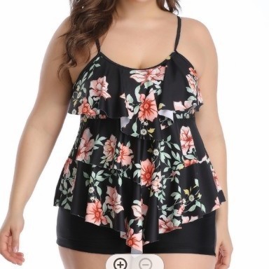 Tankini Woman Bikini Floral Pr - Crop Top Women review and price