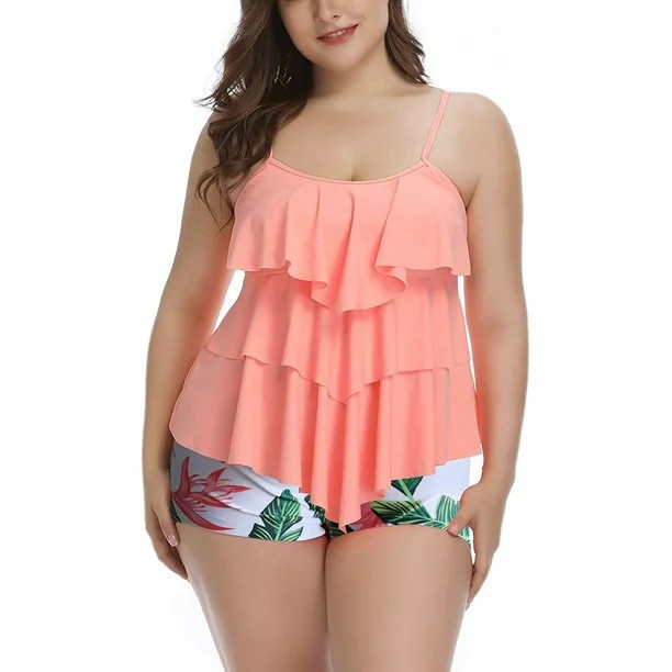 Tankini Woman Bikini Floral Pr - Crop Top Women review and price