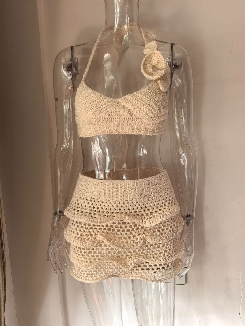 Women Hand Crochet Knitted Ruf - V Neck Cami Top review and price