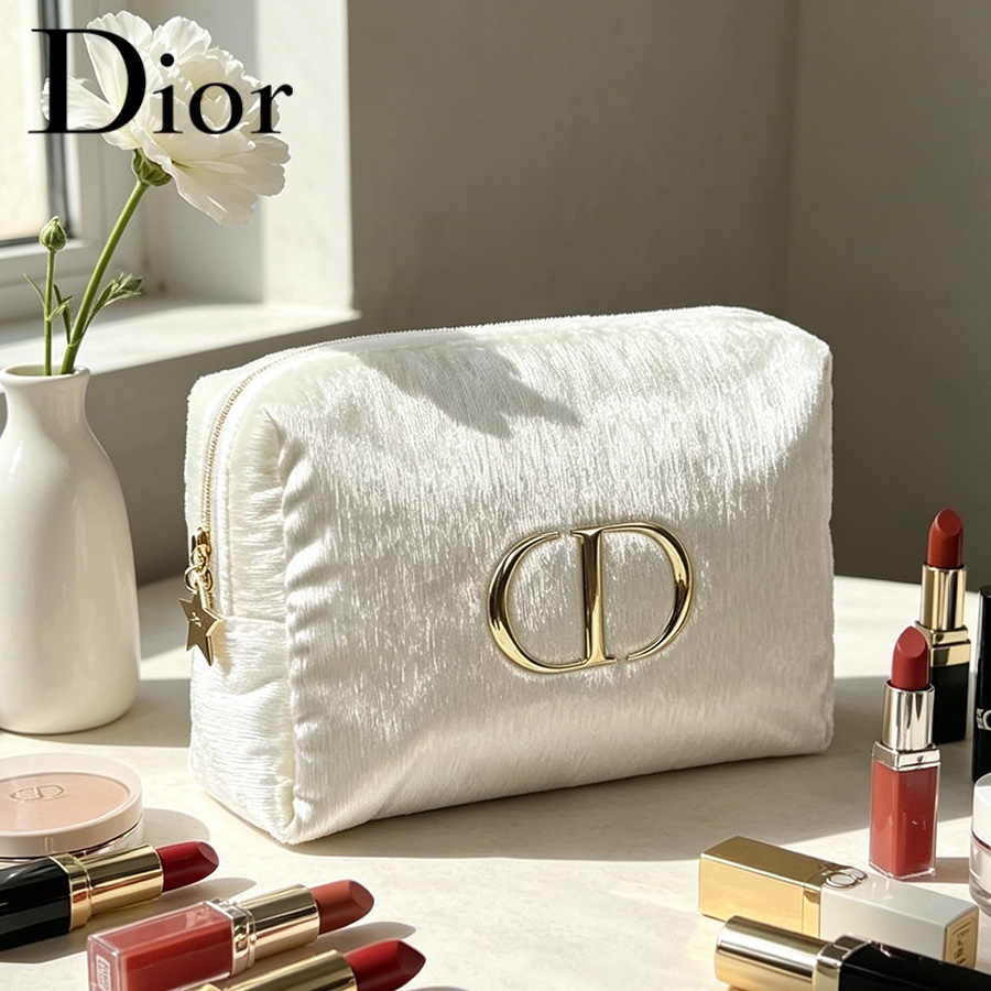 Dior’s Bag White Velvet Travel - Women Fashion Logo Design review and price