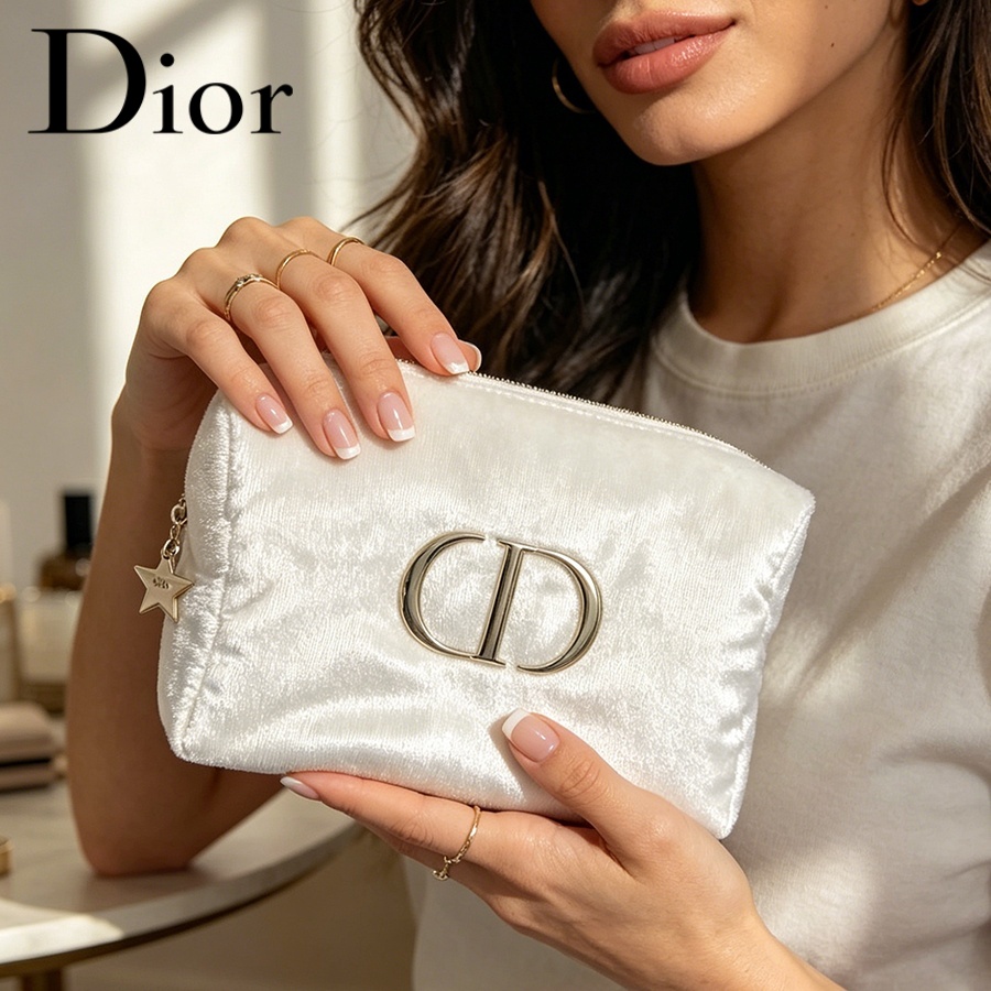 Dior’s Bag White Velvet Travel - Women Fashion Logo Design review and price
