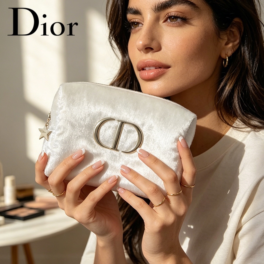 Dior’s Bag White Velvet Travel - Women Fashion Logo Design review and price