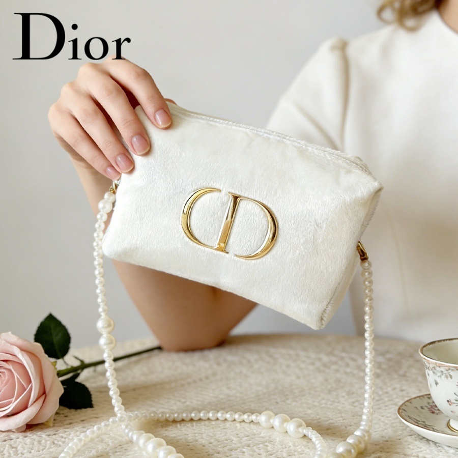 Dior’s Bag White Velvet Travel - Women Fashion Logo Design review and price