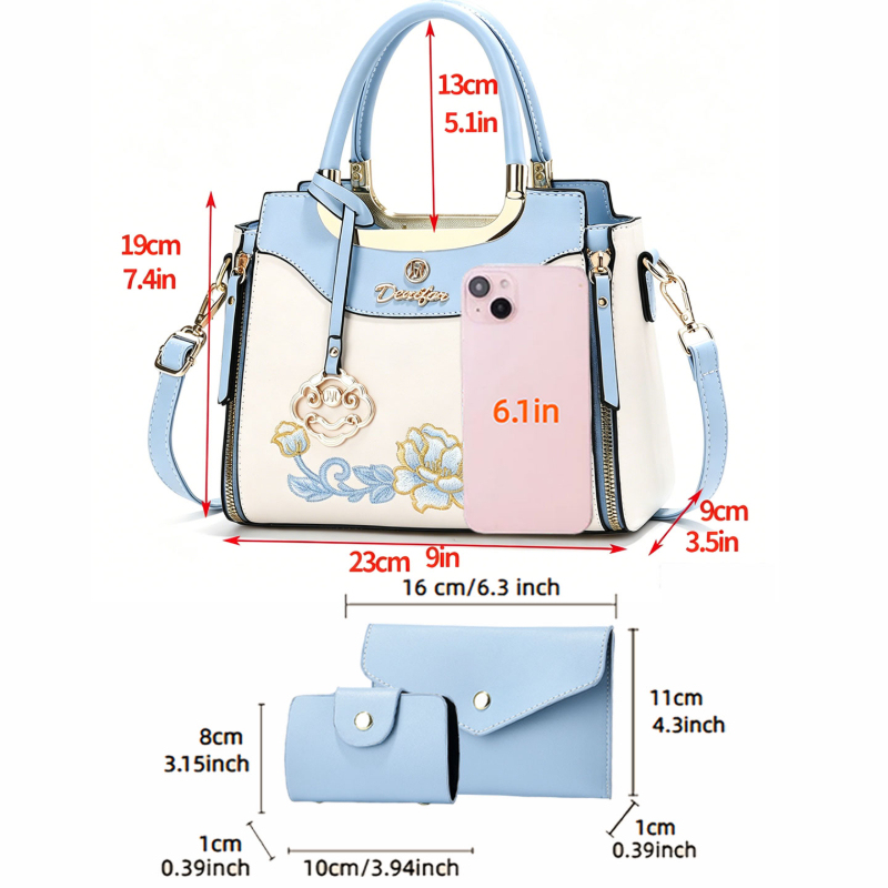 3-piece set of high-quality em - Women Fashion Handbags review and price