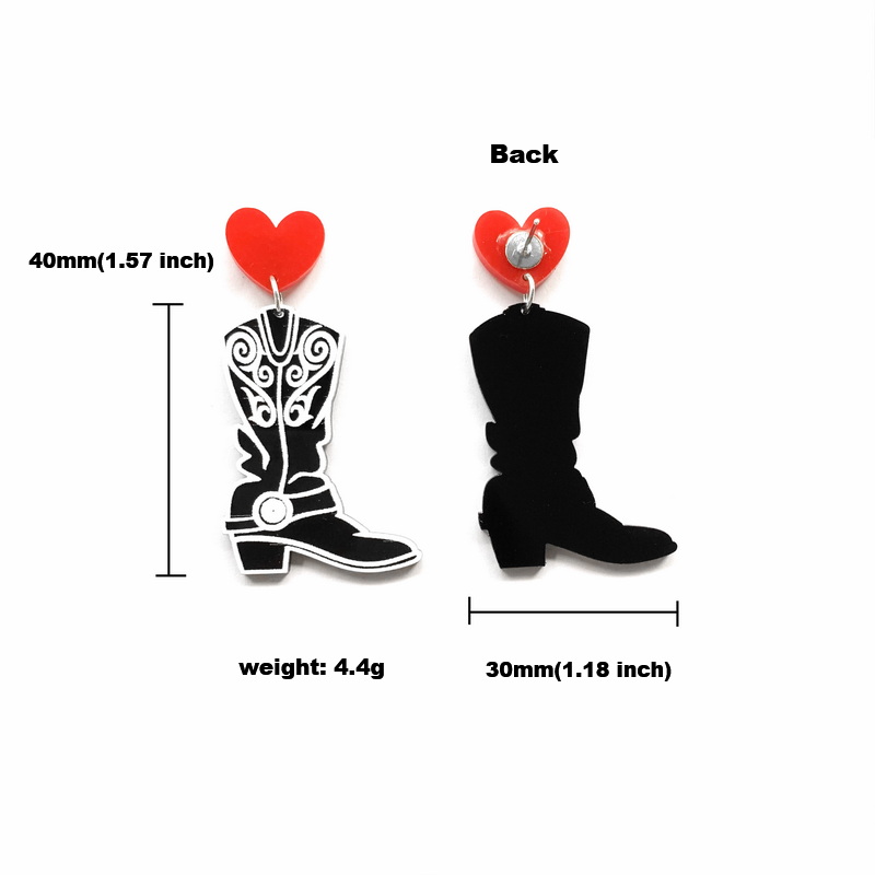 Fashion Black Cowboy Boots Wit - Women'S Fashion Wild West review and price