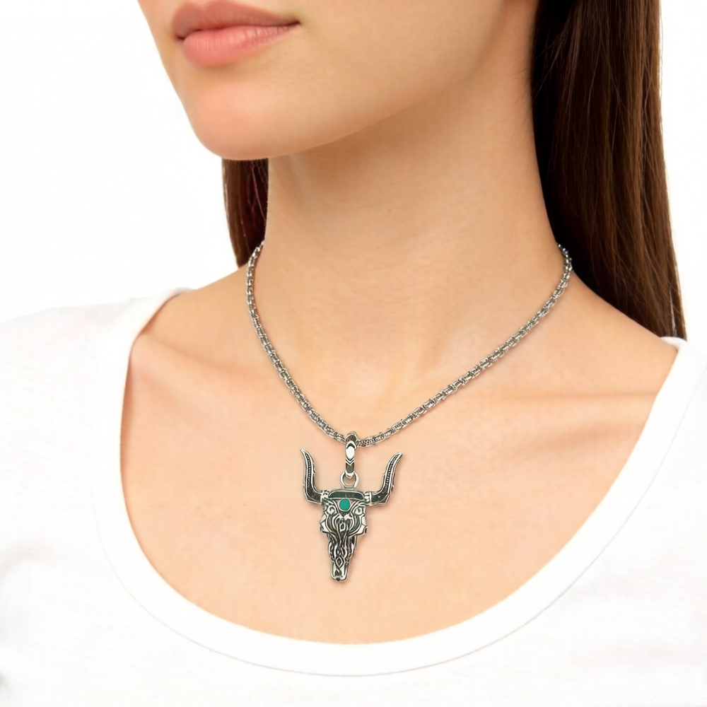 Pendant Bull Head Summer Fashi - Women'S Fashion Wild West review and price