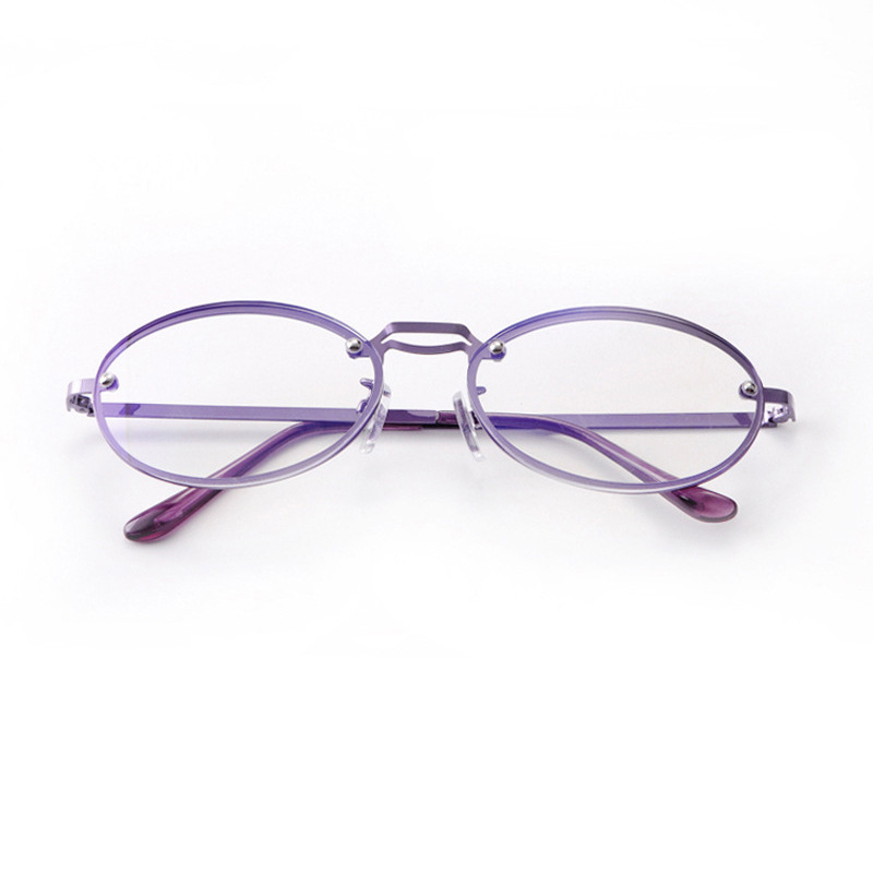 Women's Oval Purple Anti Blue  - Women'S Fashion Glasses With Clear Lenses review and price