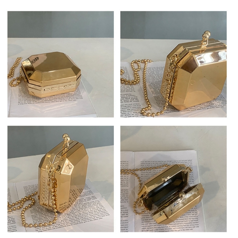 Mini Luxury Gold Party Evening - Women Fashion Handbags review and price