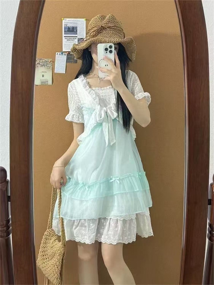 Japanese Kawaii Sweet Cute 2 P - Ruched Dress Mini review and price