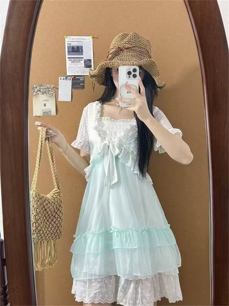 Japanese Kawaii Sweet Cute 2 P - Ruched Dress Mini review and price