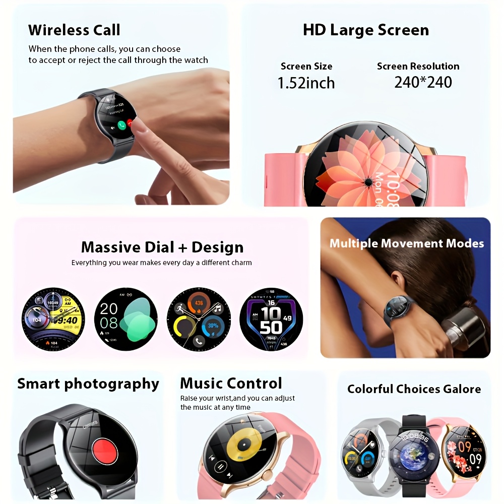 LAXASFIT 2026 Smart Watch 1.52 - Women Fashion Week 2026 review and price