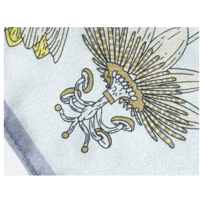 Luxury Print Square Silk Scarf - Women Fashion Drawing review and price