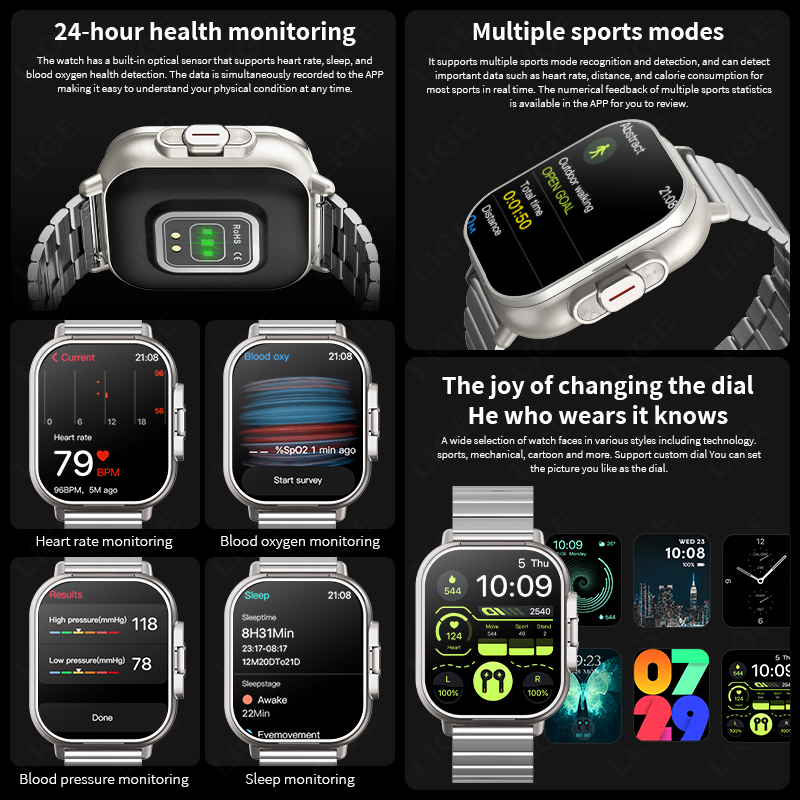 LIGE TWS 2 In 1 Smart Watch Wi - Women Fashion Week 2026 review and price