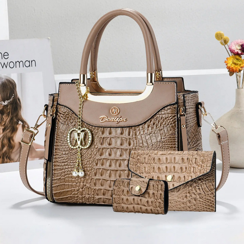 Women's Crocodile Texture Hand - Women Fashion Handbags review and price