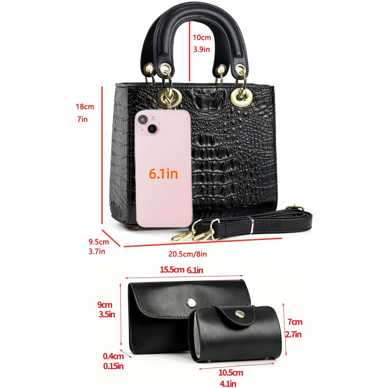 3-piece women's handbag set, s - Women Fashion Handbags review and price