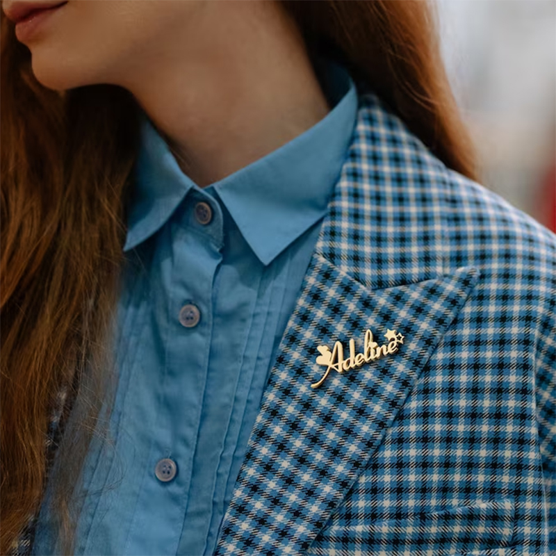 New Custom Name Brooch Letters - Women Fashion Logo Design review and price