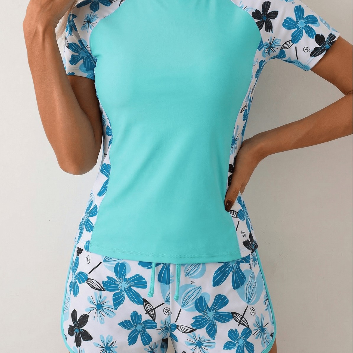 Woman Tankini With Shorts Crop - Crop Top Women review and price