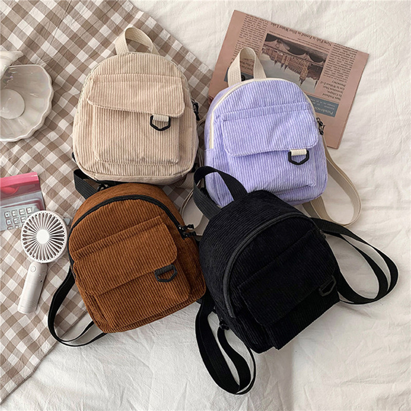 Solid Color Mini Backpack Cord - Women'S Fashion Backpack review and price