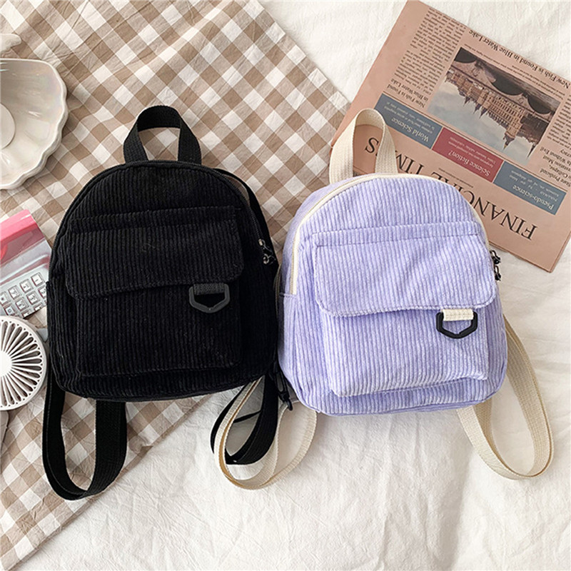 Solid Color Mini Backpack Cord - Women'S Fashion Backpack review and price