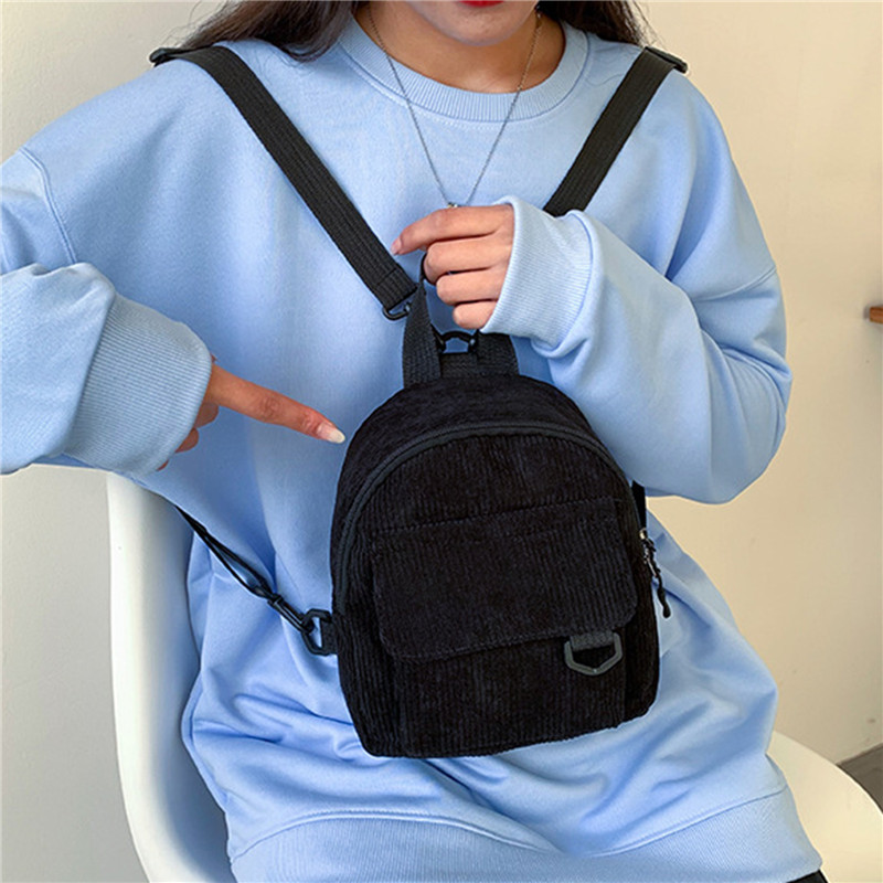 Solid Color Mini Backpack Cord - Women'S Fashion Backpack review and price
