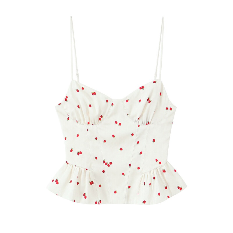 2026Women Summer Outfits Straw - V Neck Cami Top review and price