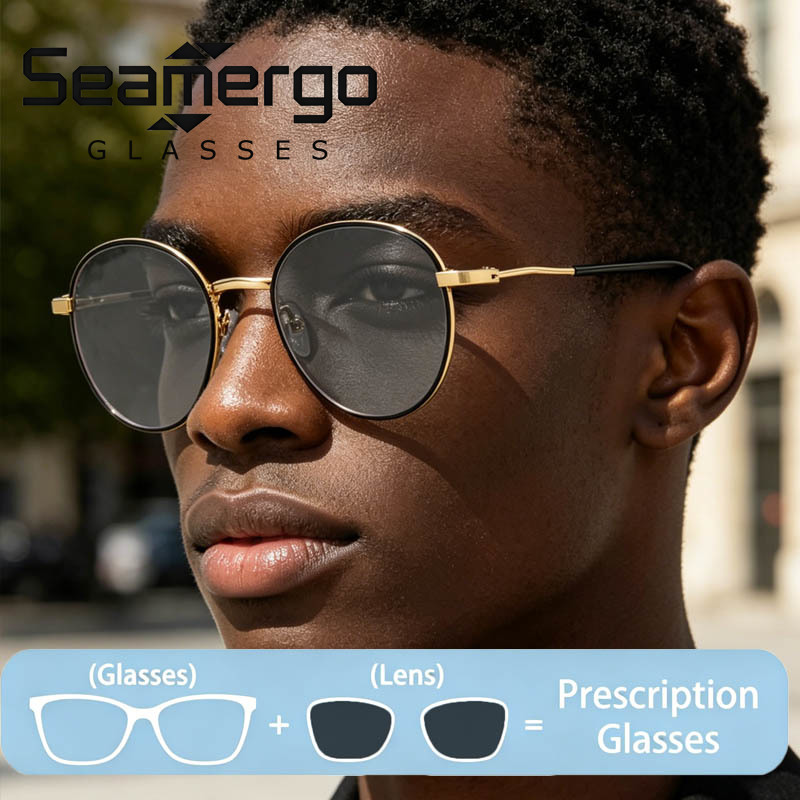 SEAMERGO Round Frame Customize - Women'S Fashion Glasses With Clear Lenses review and price